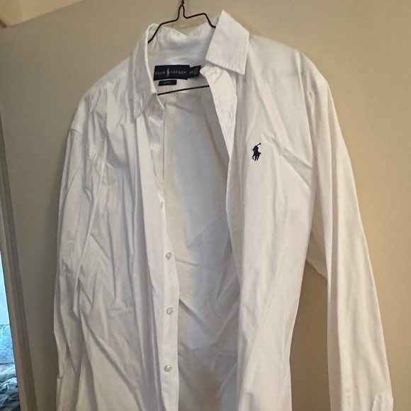 Men’s Ralph Lauren Slim Fit White Shirt Size Medium - Picture 1 of 3